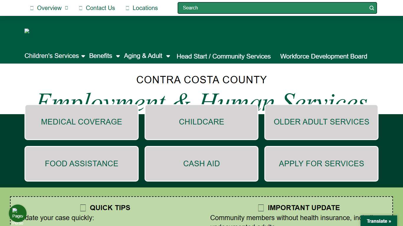 EHSD Employment & Human Services